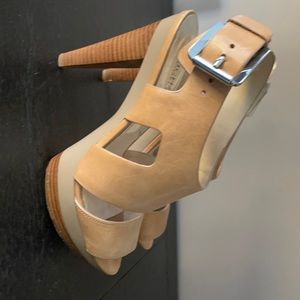 Michael Kors Leather Platform Sandal